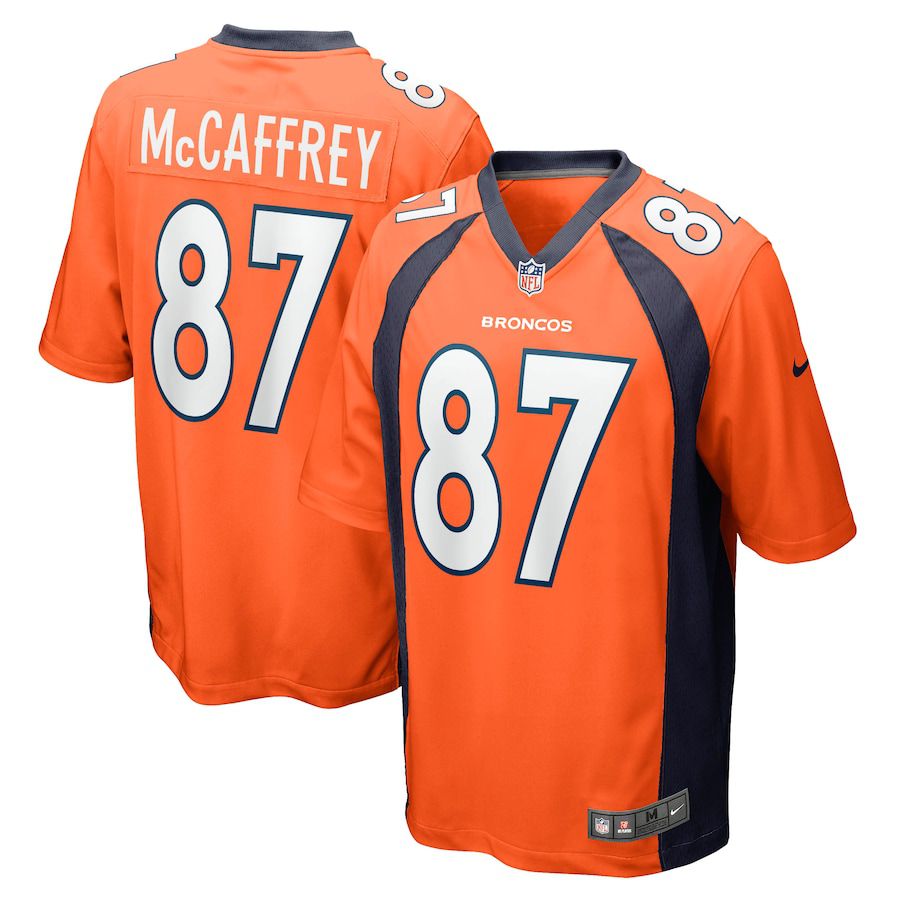 Men Denver Broncos #87 Ed McCaffrey Nike Orange Game Retired Player NFL Jersey->denver broncos->NFL Jersey